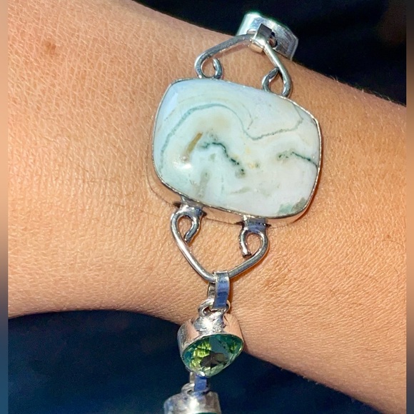 Dendritic Tree Agate Bracelet 7 1/2”- 8” - Picture 8 of 12